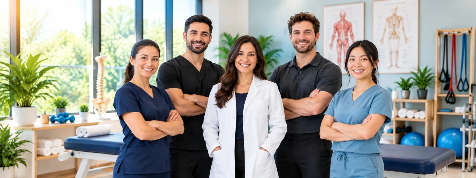 The Mayfield Therapeutics practitioner team standing together in the clinic